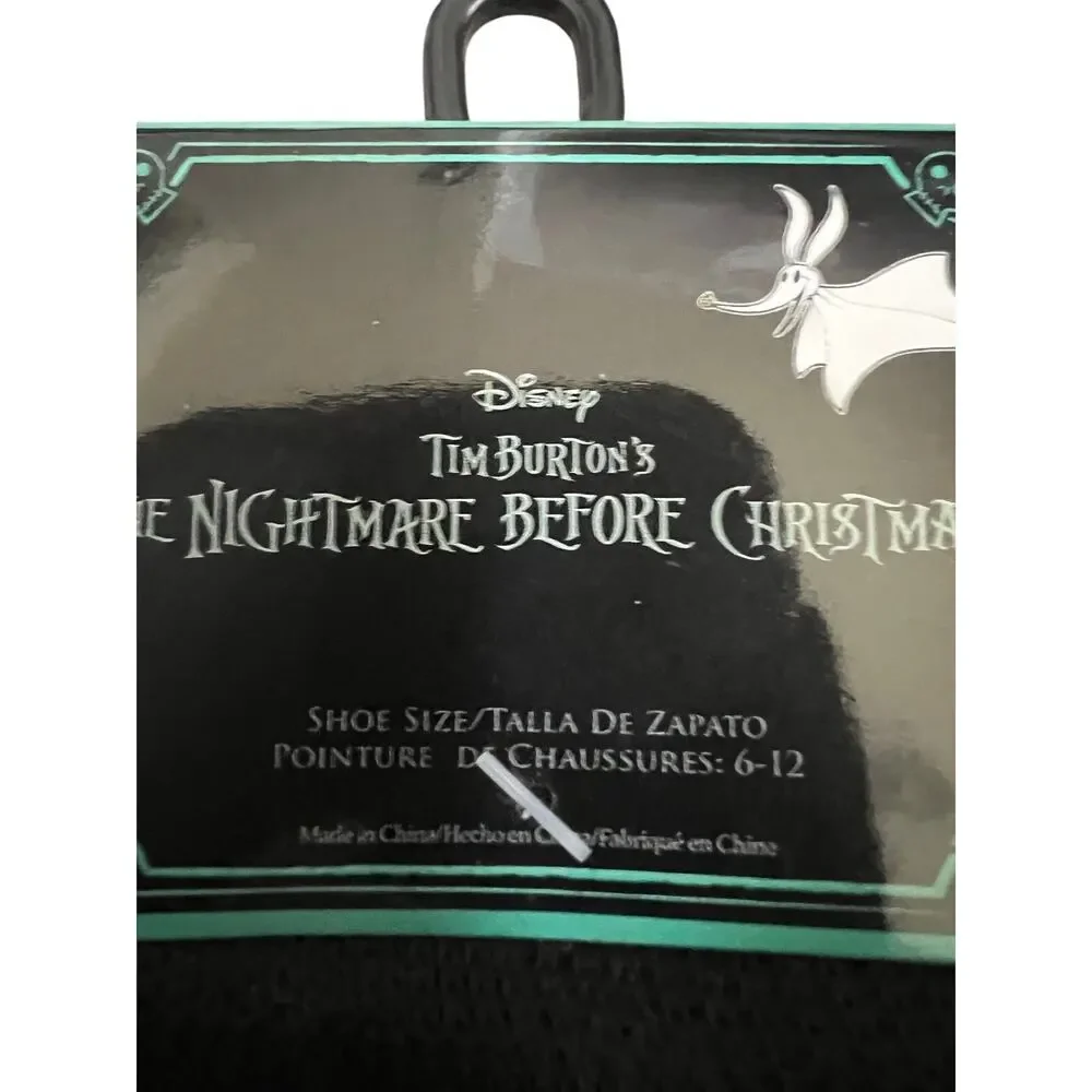 Disney Nightmare Before Christmas Pumpkin King Crew Socks Shoe Size 6-12 NWT